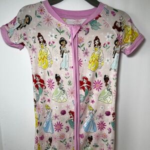 Little Sleepies OG Disney Princess Shorty Zippy Romper 18-24 Months Euc